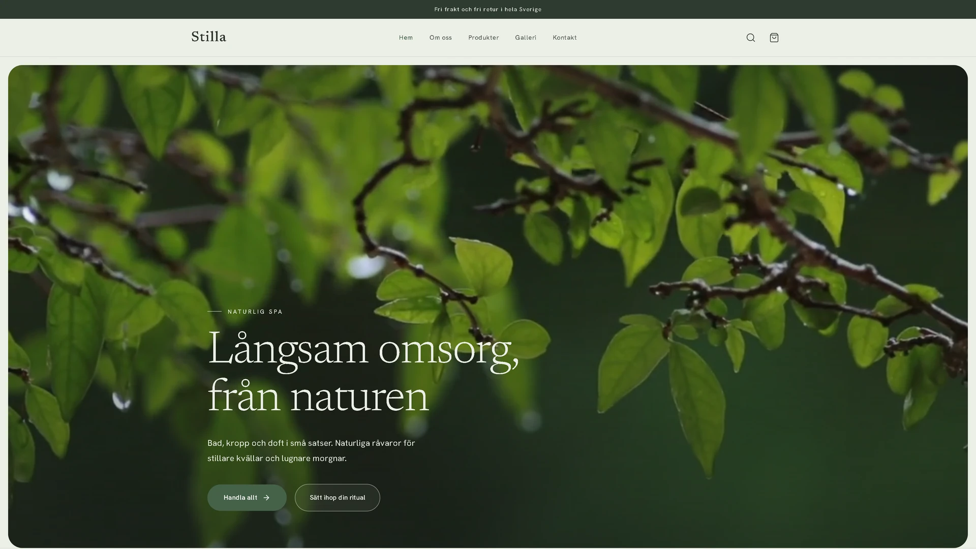 Stilla, a bath and sauna shop